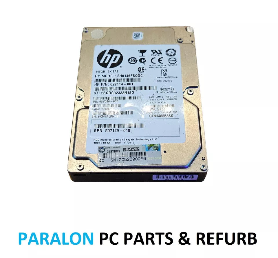Lot of 10 x HP 146GB 10K SAS HDD EH0146FBQDC
